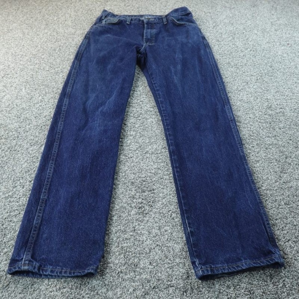 Dickies Jeans Mens 36X34 Dark Blue Denim Pants Straight 5 Pocket Outdoor Work
